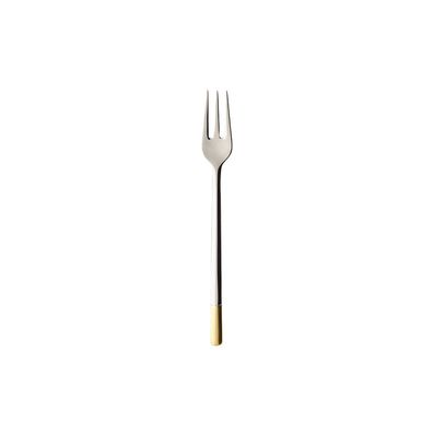 Villeroy & Boch Ella teilvergoldet Kuchengabel Edelstahl silber/platin vergoldet