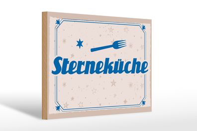 Holzschild Spruch 30x20cm Sterneküche