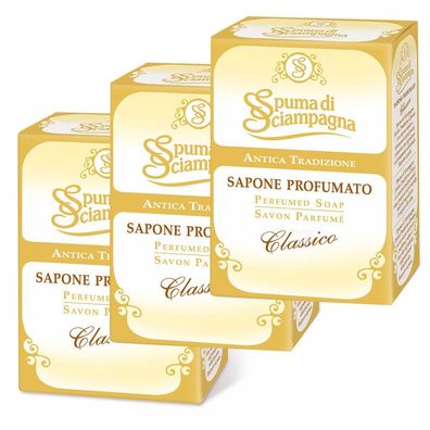 Spuma di Sciampagna Seife Antica Tradizione Classico 3x 90 g