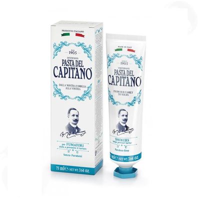 Pasta del Capitano Premium Edition 1905 Rezept Smokers Zahnpasta für Raucher 75 ml