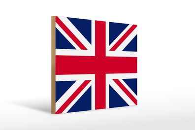 Holzschild Flagge Union Jack 40x30cm Flag United Kingdom