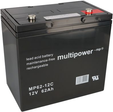 Multipower Blei-Akku MP62-12C Pb 12V / 62Ah Zyklenfest