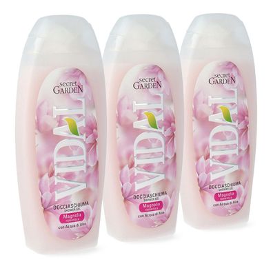 VIDAL Magnolia Duschgel 3x 250 ml