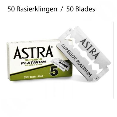 Astra Superior Platinum Double Edge green Rasierklingen 50 Stück