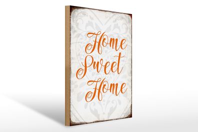 Holzschild Spruch 30x40cm Home sweet Home Herz Schild