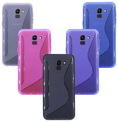 Handyhülle Samsung Galaxy J6 2018 Silikon Hülle Schutzhülle TPU Case Cover