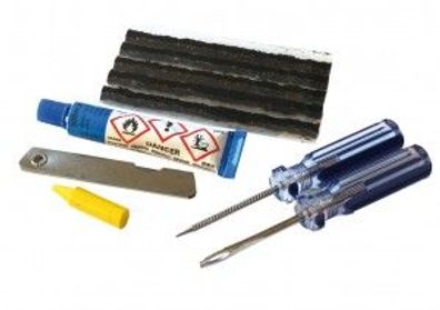 Weldtite Flickzeug "Tubeless Repair Kit" Komplettset bestehend aus 1x Kleber, 5x