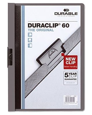 Durable Klemmhefter Duraclip Original 60, DIN A4, anthrazit