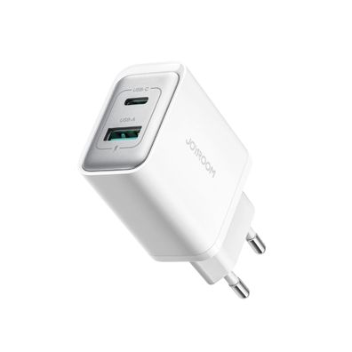 Netzwerkladegerät USB-C / USB-A 30W Schnellladegerät in Weiß PD/QC 3.0