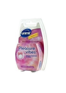 Unimil Pleasure Vibes Vibrierende Penishülle mit 3 Vibrationsstufen