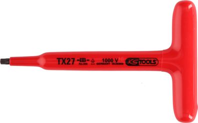 KS TOOLS T-Griff-Torx-Stiftschlüssel mit Schutzisolierung, T50, 200 mm