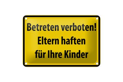 Blechschild Warnschild 18x12cm Betreten Verboten