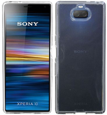 Sony Xperia 10 Silikon Handyhülle Transparent Schutzhülle Case Cover Hülle Backcover