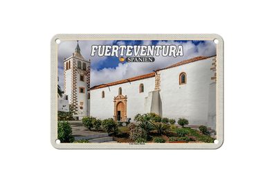 Blechschild Reise 18x12cm Fuerteventura Spanien Casa Santa Maria