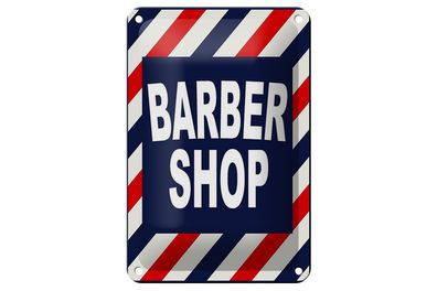 Blechschild Spruch 12x18cm Barbershop Friesur