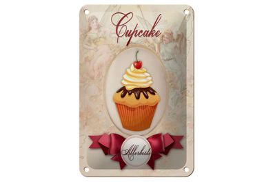 Blechschild Spruch 12x18cm Cupcake Allerbeste