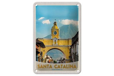 Blechschild Reise 12x18cm Santa Catalina Insel Kalifornien Trip Schild