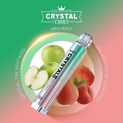 SKE Crystal Bar 600 - Apple Peach (10er Pack)