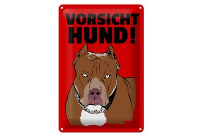 Blechschild Hinweis 20x30cm Vorsicht Hund