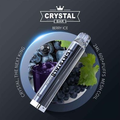 SKE Crystal Bar 600 - Berry Ice (10er Pack)