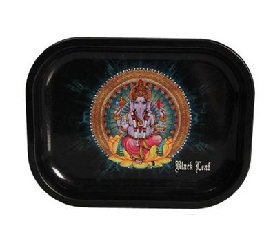 Black Leaf' Rolling Tray 'Ganesha' S