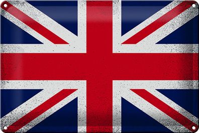 Blechschild Flagge Union Jack 30x20cm United Kingdom Vintag