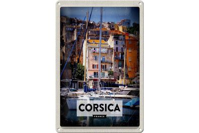 Blechschild Reise 20x30cm Corsica France Urlaubsort