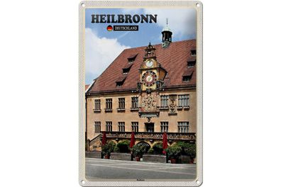 Blechschild Städte Heilbronn Rathaus Altstadt 20x30cm