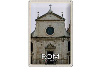 Blechschild Reise Rom Italy Basilika Santa Maria 20x30cm