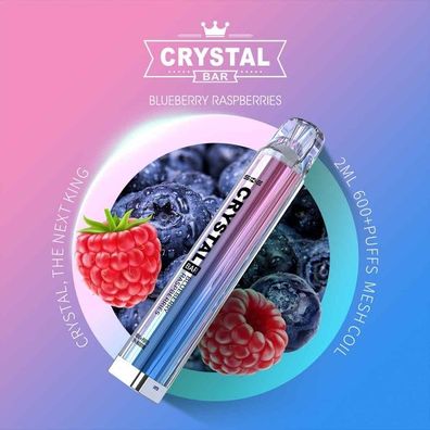 SKE Crystal Bar 600 - Blueberry Raspberries (10er Pack)