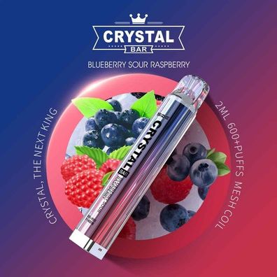 SKE Crystal Bar 600 - Blueberry Sour Raspberry (10er Pack)