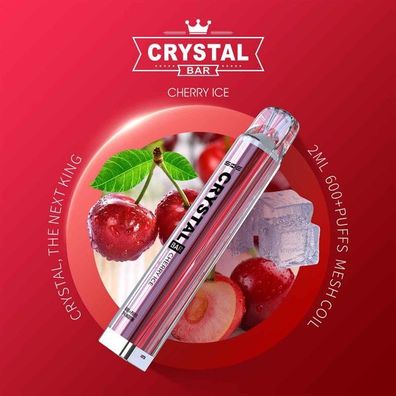 SKE Crystal Bar 600 - Cherry Ice (10er Pack)