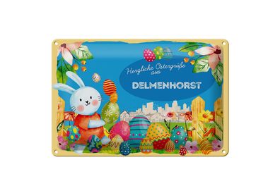 Blechschild Ostern Ostergrüße 30x20cm Delmenhorst