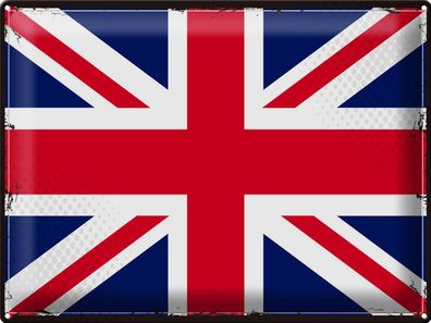 Blechschild Flagge Union Jack 40x30cm Retro United Kingdom