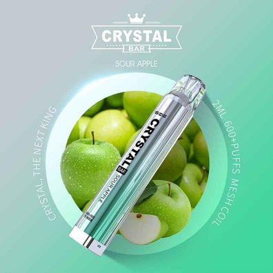 SKE Crystal Bar 600 - Sour Apple (10er Pack)