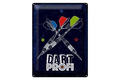 Blechschild Sportart Dart Profi Dartpfeile 30x40cm Geschenk