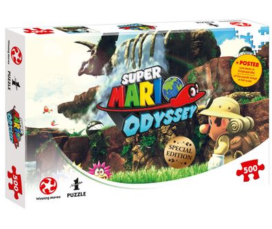 Puzzle Super Mario Odyssey Fossil Falls 500 Teile 48 x 34 cm