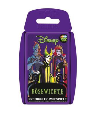 Top Trumps Disney Bösewichte Quartettspiel Kartenspiel Quartett Karten Spiel