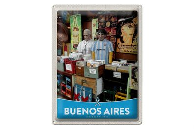 Blechschild Reise 30x40cm Buenos Aires Argentinien Platten