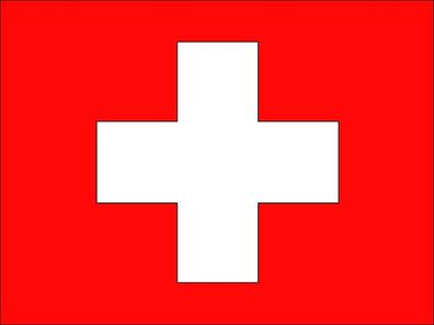 Flagge Schweiz (90x150cm) Fahne Flag Switzerland Metallösen Polyester