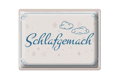 Blechschild Spruch 30x40cm Schlafgemach