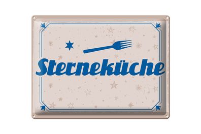 Blechschild Spruch 30x40cm Sterneküche