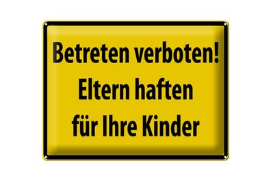 Blechschild Warnschild 40x30cm Betreten Verboten