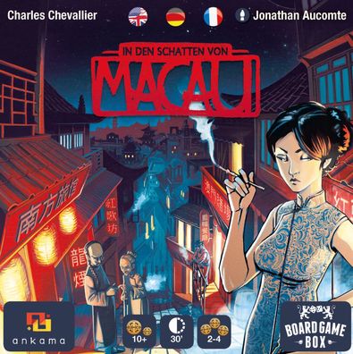 Board Game Box - In den Schatten von Macau Gesellschaftsspiel Spiel Brettspiel