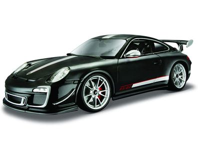 Bburago Porsche 911 GT3 RS 4.0 (schwarz, Maßstab 1:18) Modellauto Sportwagen