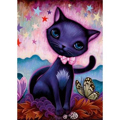 Puzzle da 1000 Pezzi - Black Kitty, Dreaming