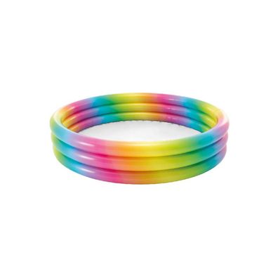 INTEX 58449NP Pool 3-Ring "Rainbow Ombre" 168x38cm Planschbecken Kinder Kids