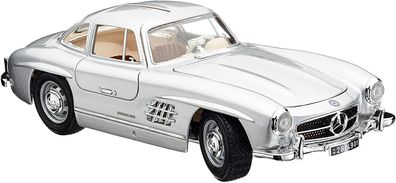 Bburago 18-22023 - Modellauto Mercedes-Benz 300SL 1954 (silber, Maßstab 1:24)