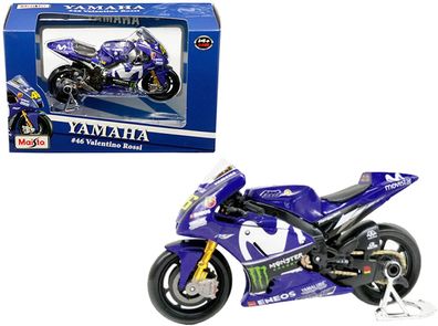 Maisto 31594 - Modellmotorrad Yamaha Movistar #46 Valentino Rossi (Maßstab 1:18)