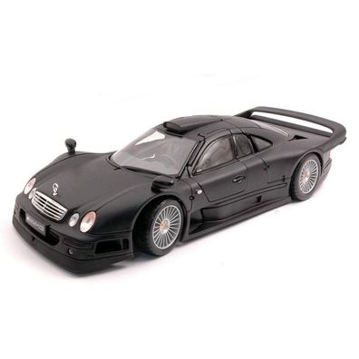 Maisto Modellauto Mercedes CLK-GTR Streetversion (matt-schwarz, Maßstab 1:18)